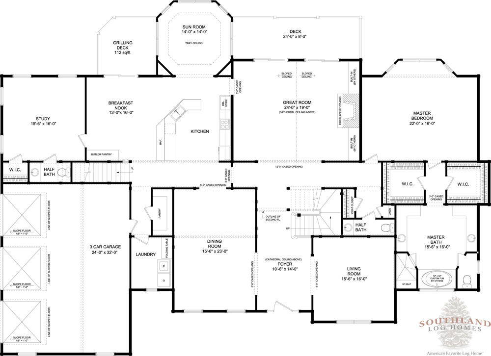 Rutherford - Plans & Information  Southland Log Homes