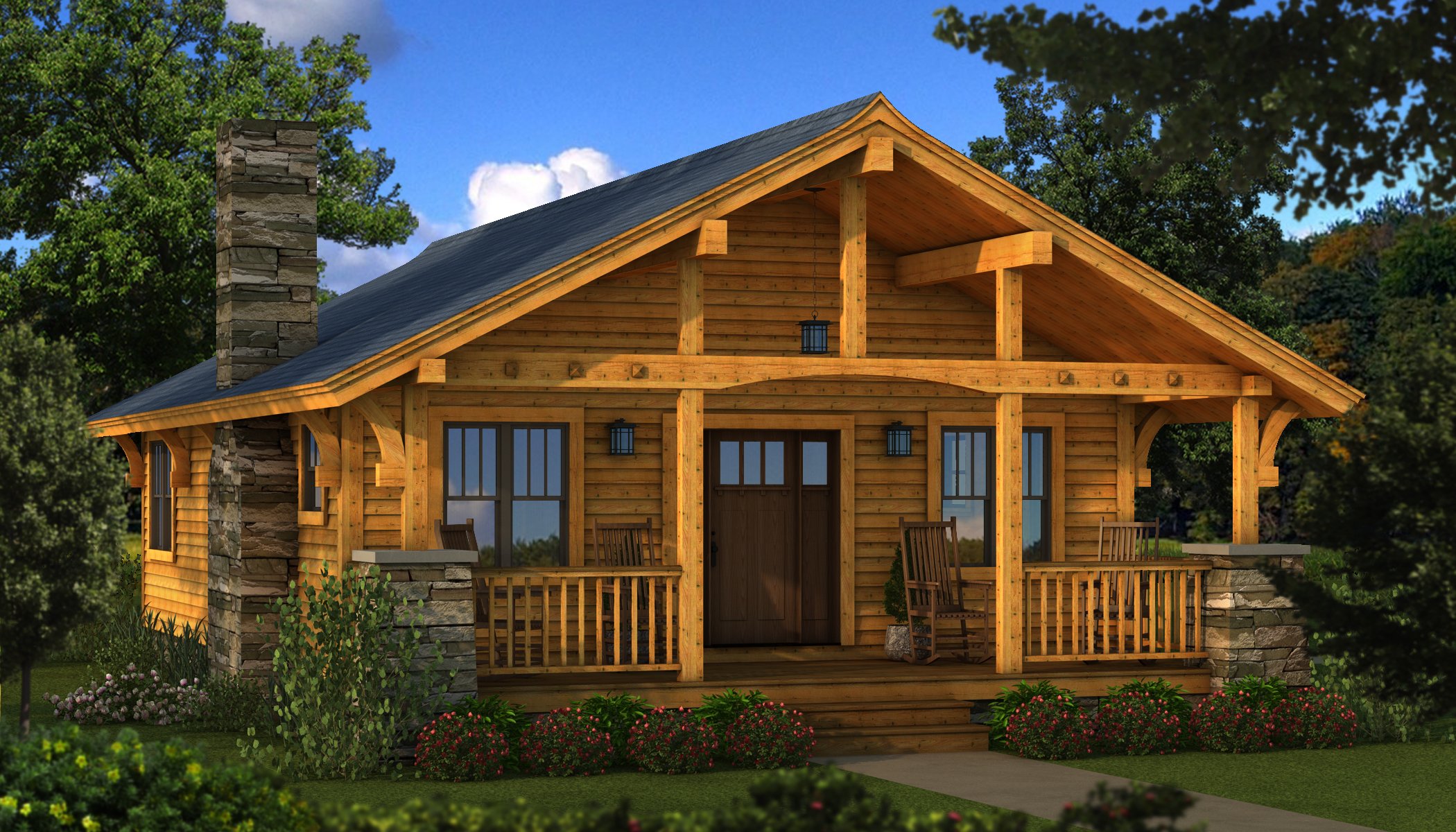 Small Log Cabin Kits & Log Homes