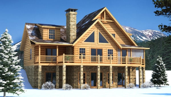 {Brookestone Log Home from Southland Log Homes}