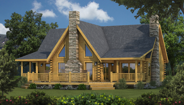 The Caroline I from Southland Log Homes