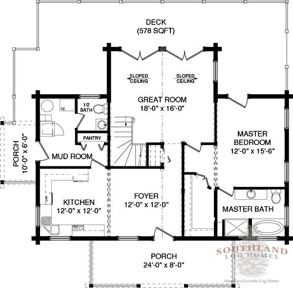 The Cullman from Southland Log Homes