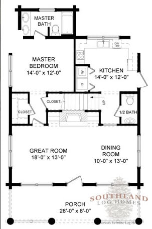 The Cambridge from Southland Log Homes