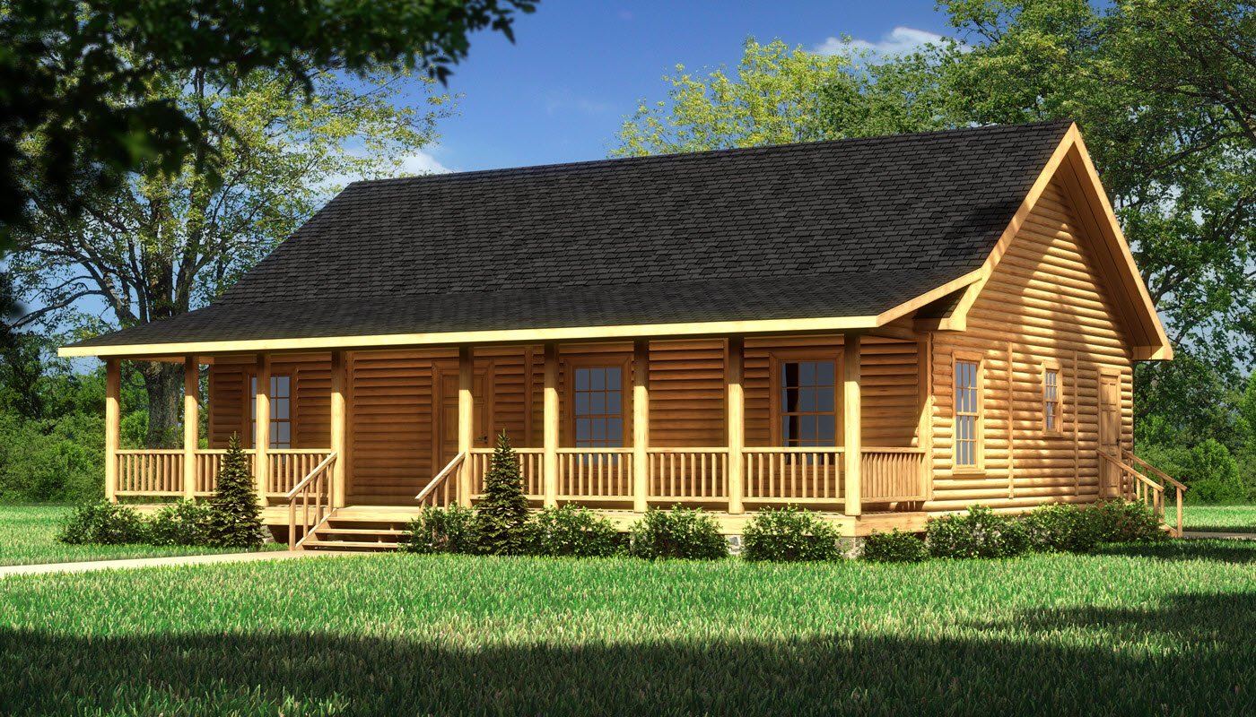 Lakeport Log Home Floorplan