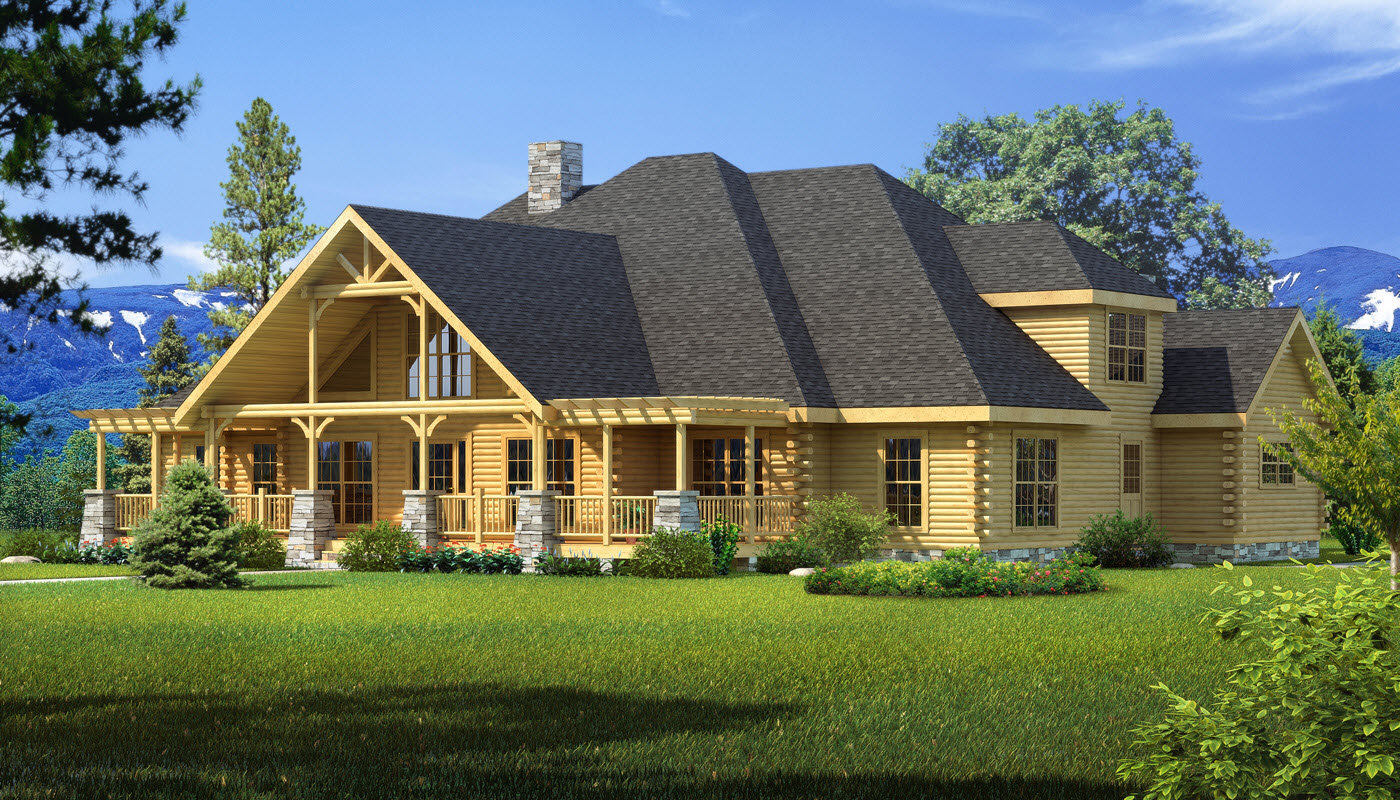 Featured Log Home Plan - Longleaf Lodge