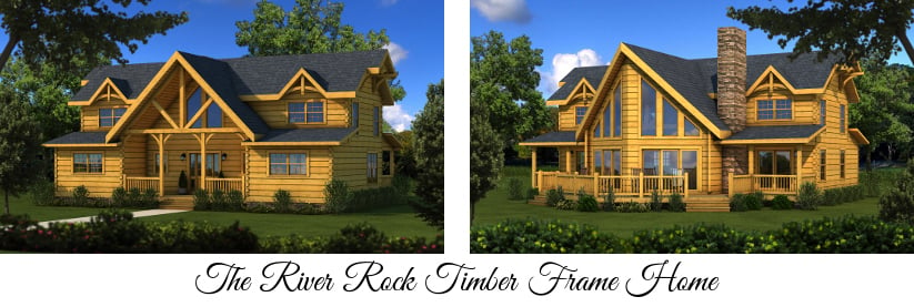 The River Rock Timber Frame Home from Southland Log Homes