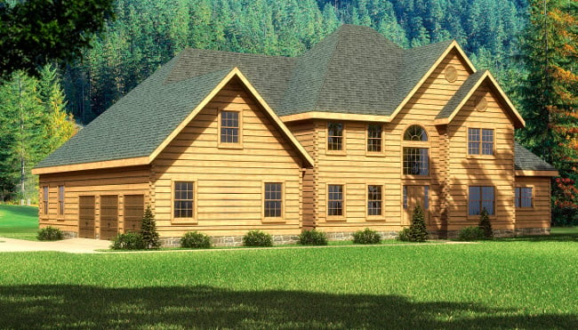 Featured Log Home Plan - Rutherford